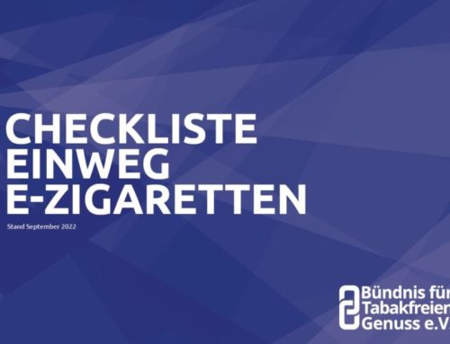 Checkliste Einweg-E-Zigaretten